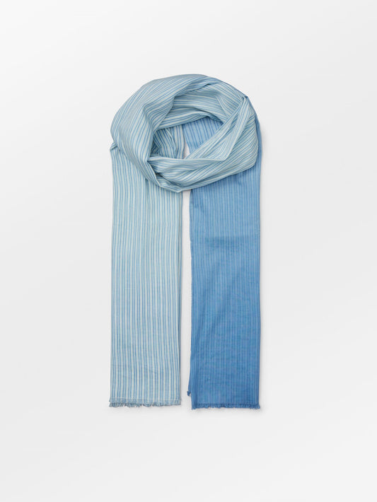 Becksöndergaard, Aidipta Corga Scarf - Vista Blue, struct - slet produkter
