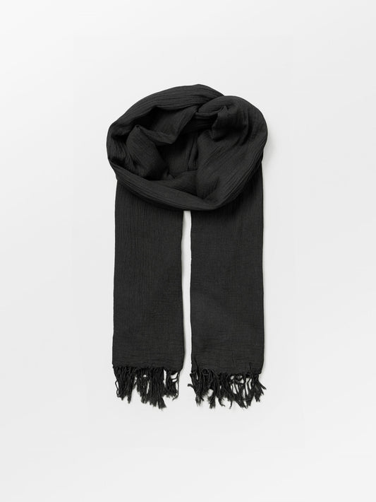 Solid Ilona Scarf - Black OneSize BeckSöndergaard.no