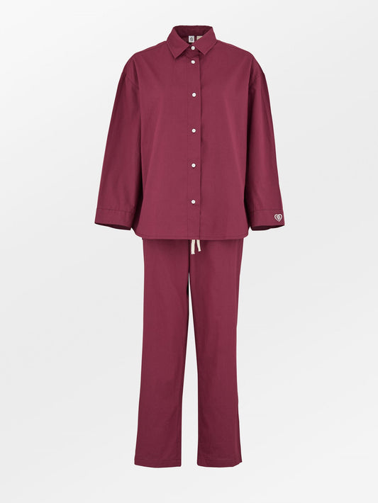Becksöndergaard, Aura Pyjamas Set - Burgundy, homewear, homewear, gifts, gifts, gifts, gifts, gifts, black week, black week