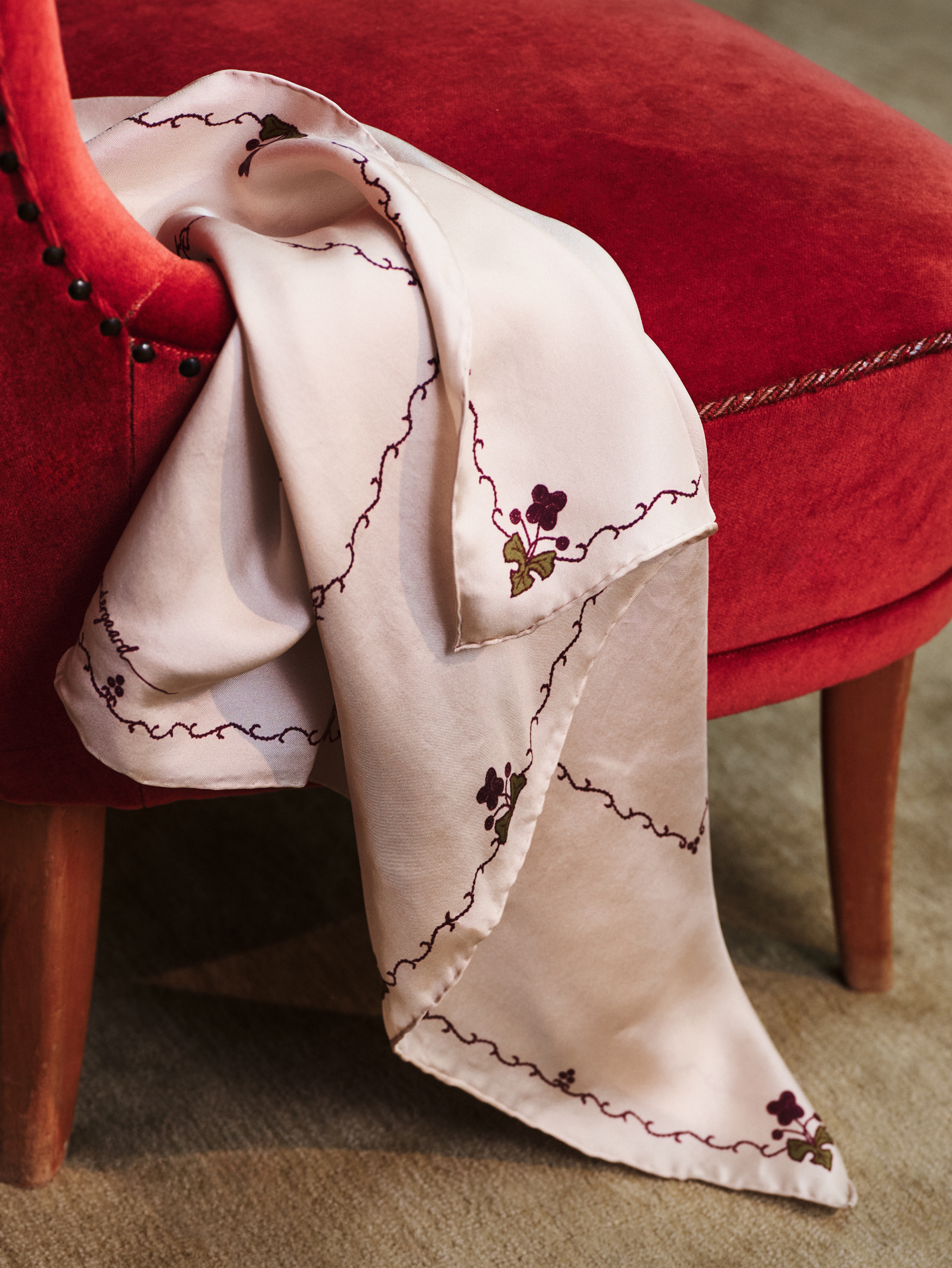 Becksöndergaard, Brodaria Sia Scarf - Birch White, scarves, scarves, scarves, scarves, gifts, black week, black week