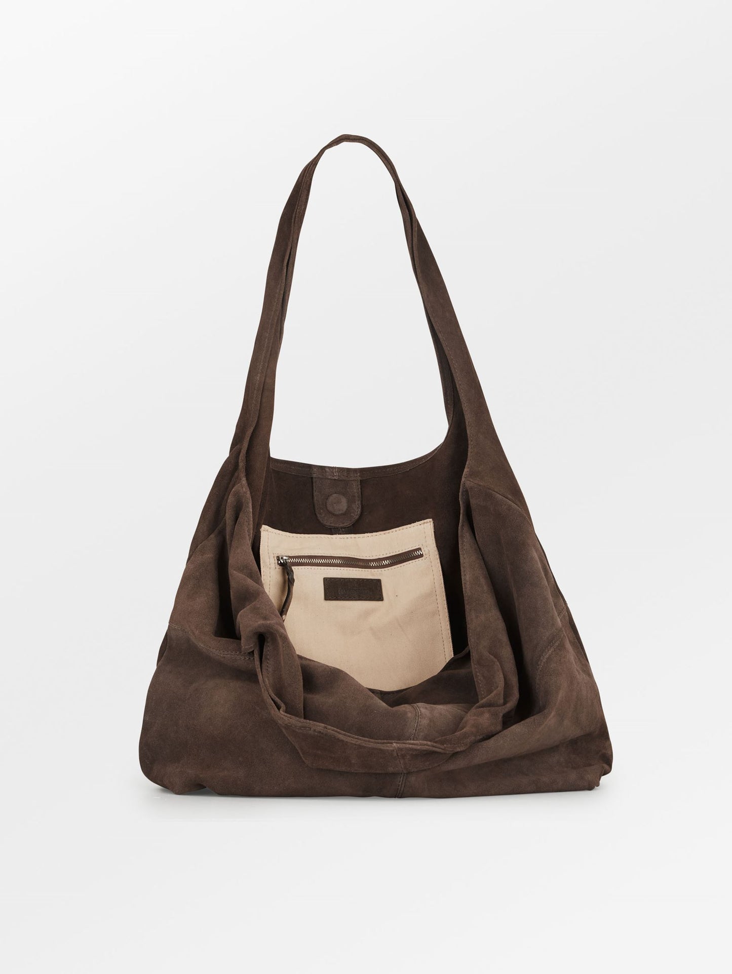 Suede Dalliea Shopper Bag - Dark Brown OneSize BeckSöndergaard.no