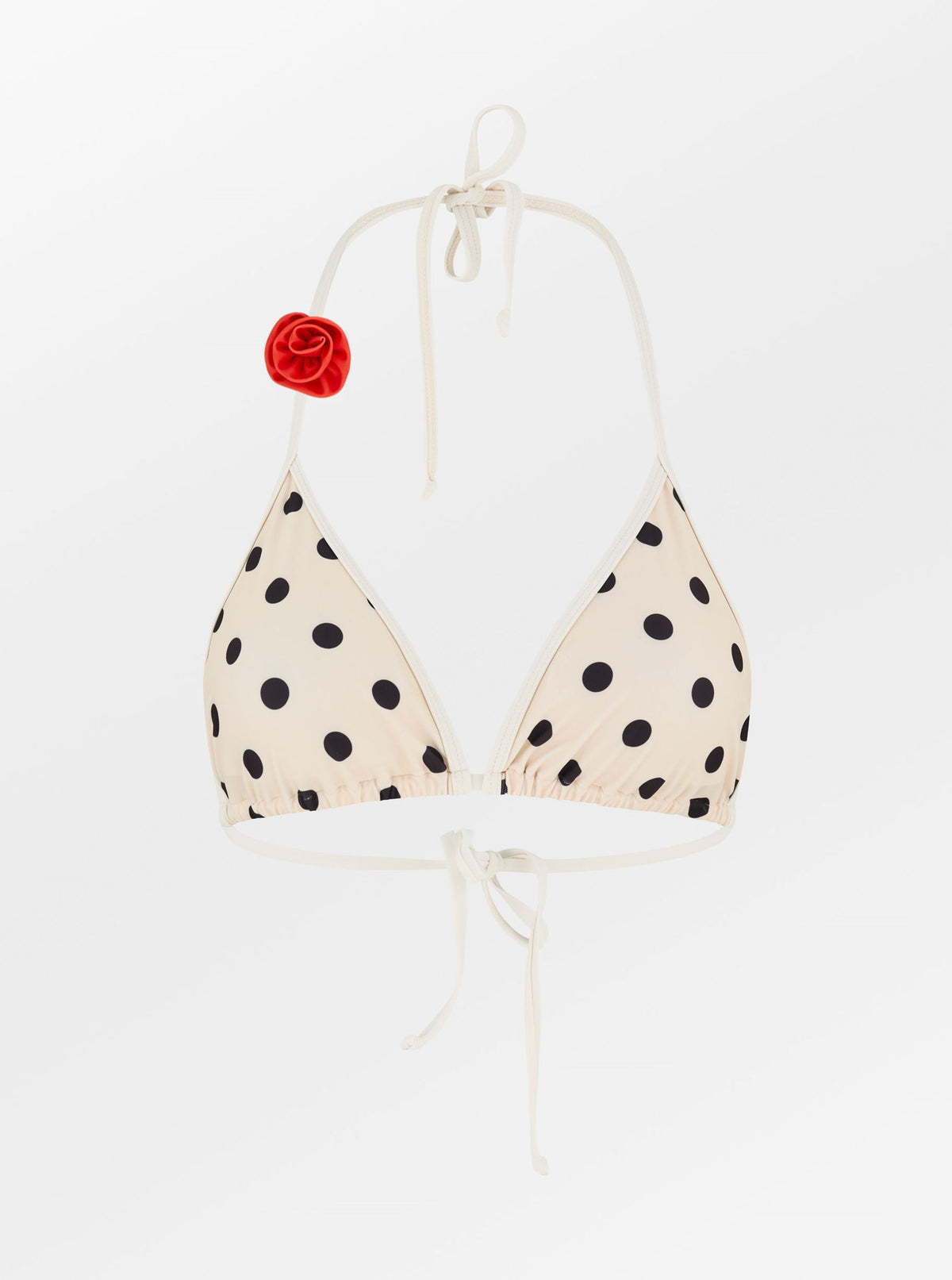 Contrast Maxi Polka Bel Bikini Top Clothing BeckSöndergaard.no