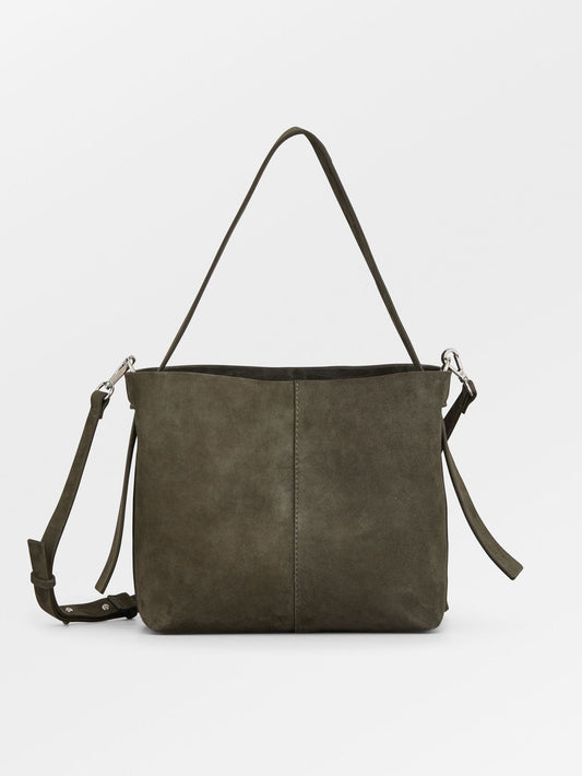 Suede Fraya Small Crossbody Bag - Green OneSize   BeckSöndergaard.no