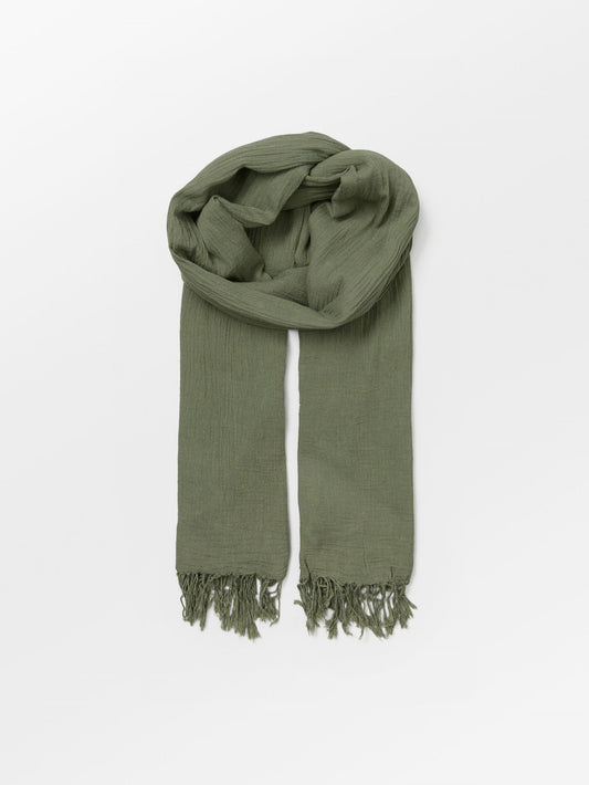 Solid Ilona Scarf - Green OneSize   BeckSöndergaard.no