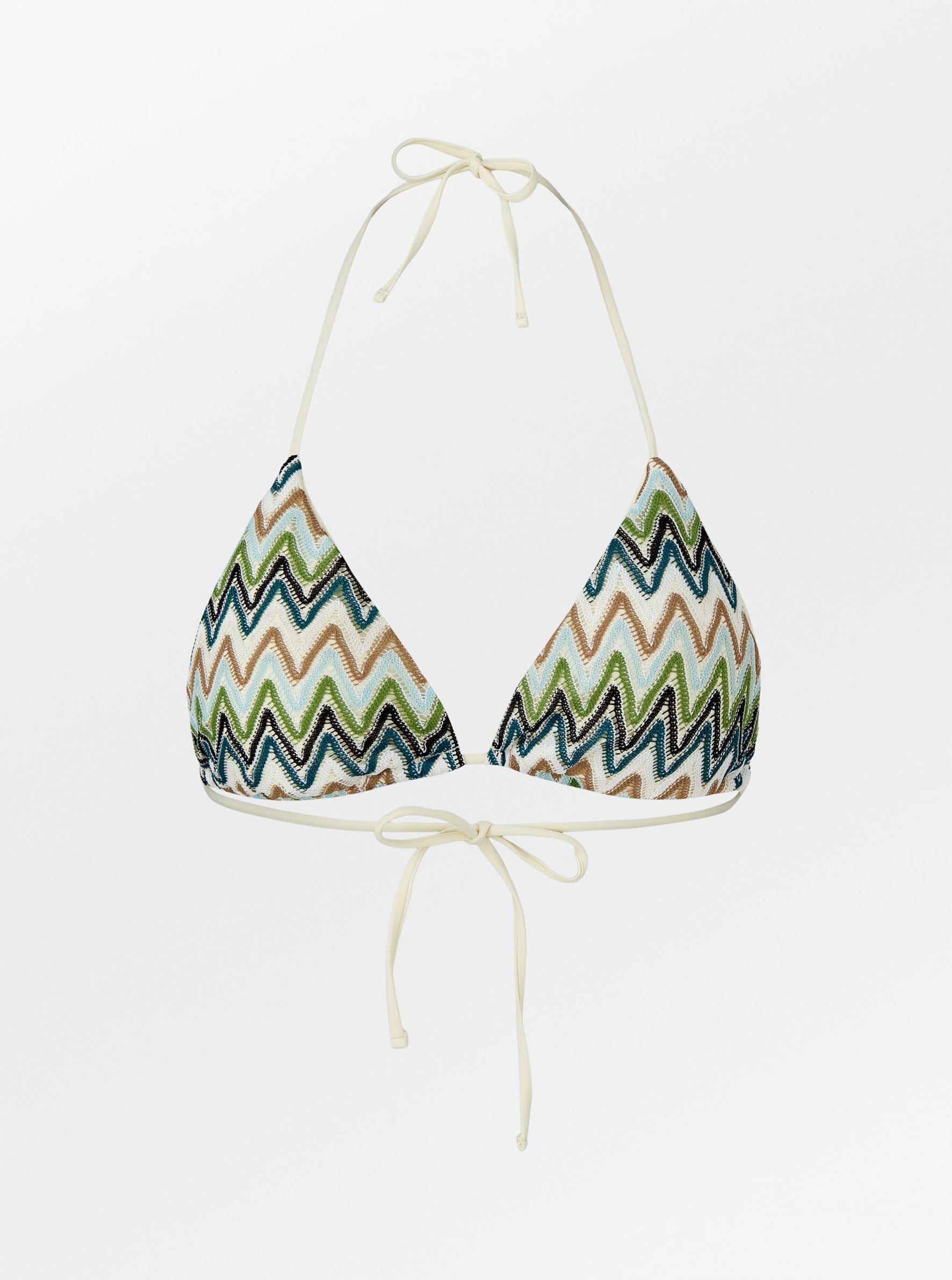 Becksöndergaard, Amber Bikini Top - White/Blue/Brown, archive, archive