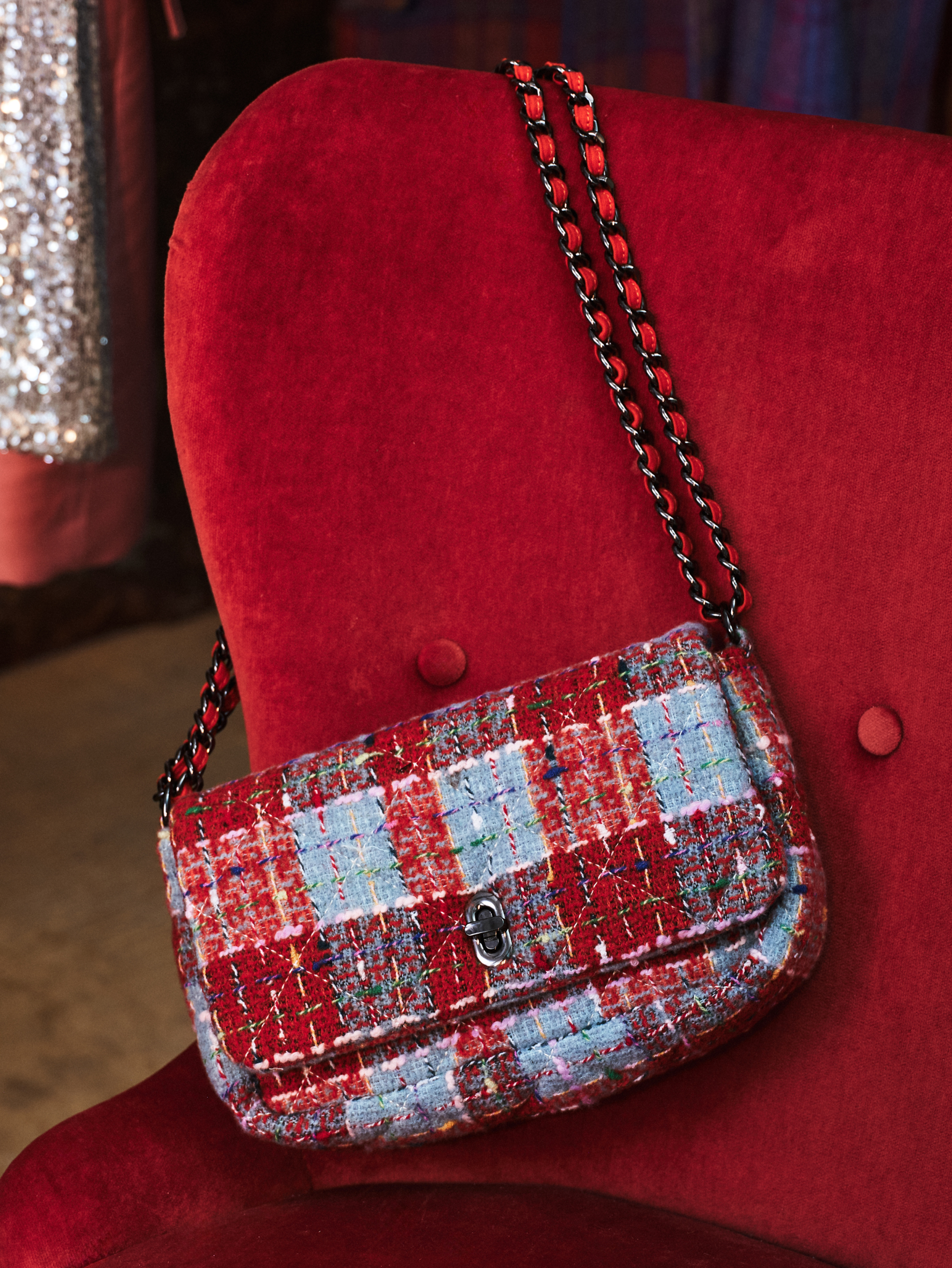 Becksöndergaard, Beau Checked Hollis Bag - Rooibos Orange, bags, bags, archive, bags, archive, mid season sale, mid season sale, bags, bags, black week, black week