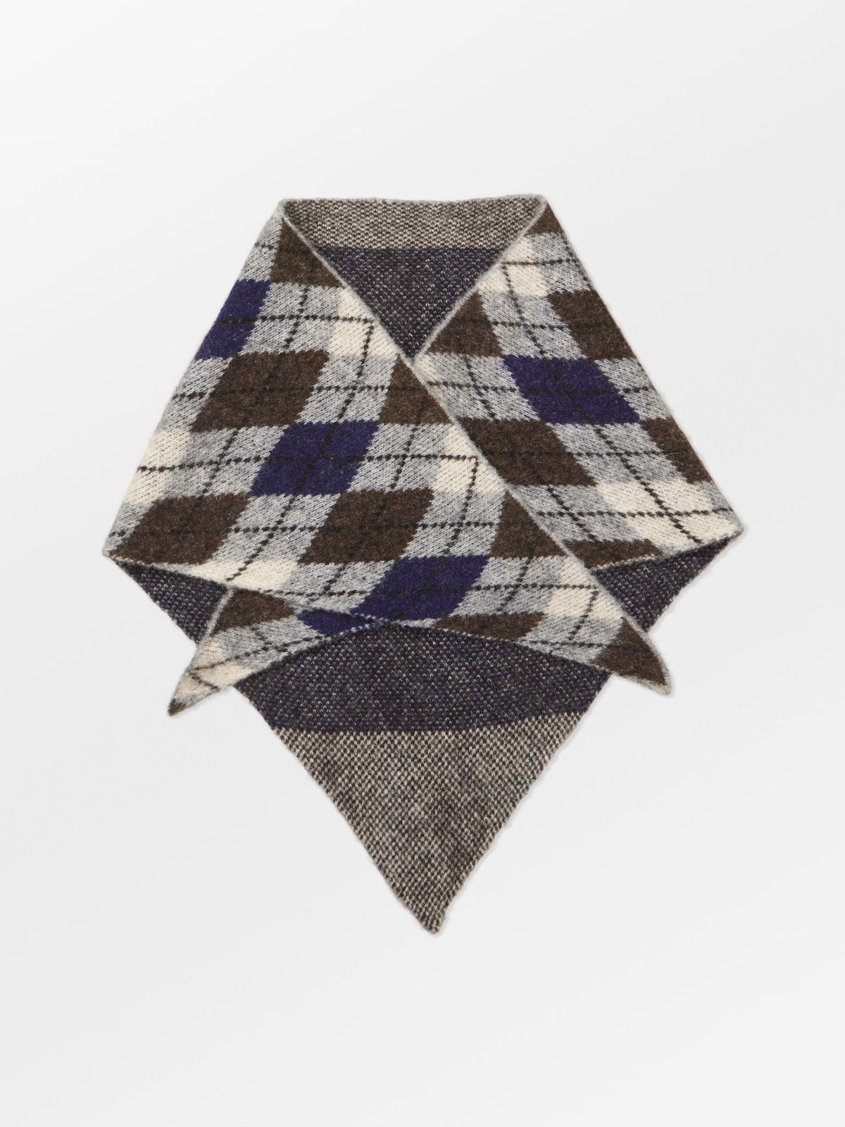 Argyle Triangle Scarf OneSize BeckSöndergaard.no
