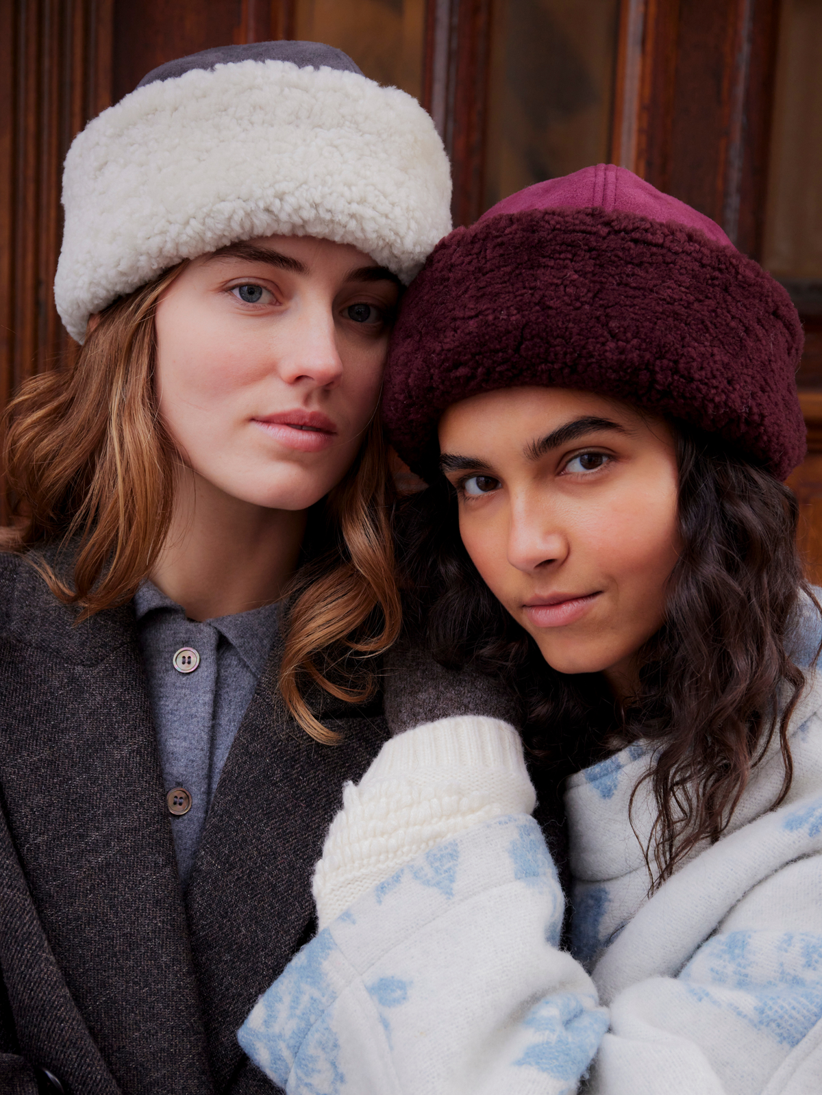 Becksöndergaard, Dora Shearling Hat - Fig Red, accessories, accessories, winter accessories, accessories, winter accessories
