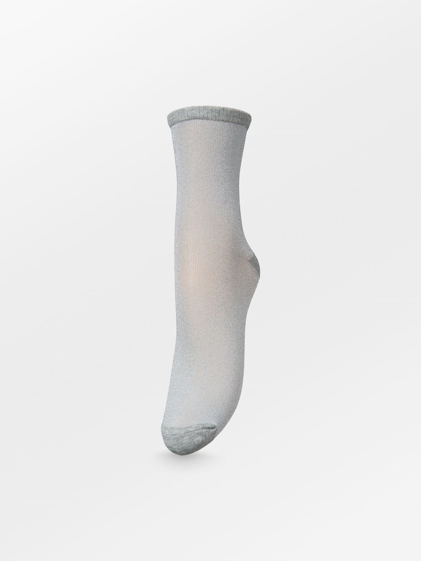 Dina Solid Glittersock - Grey Socks BeckSöndergaard.no