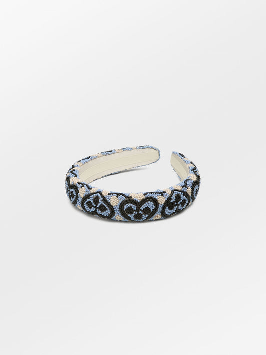 Becksöndergaard, Hearty Midi Beaded Hairbrace - Kentucky Blue, accessories, archive, archive, accessories, black week, black week