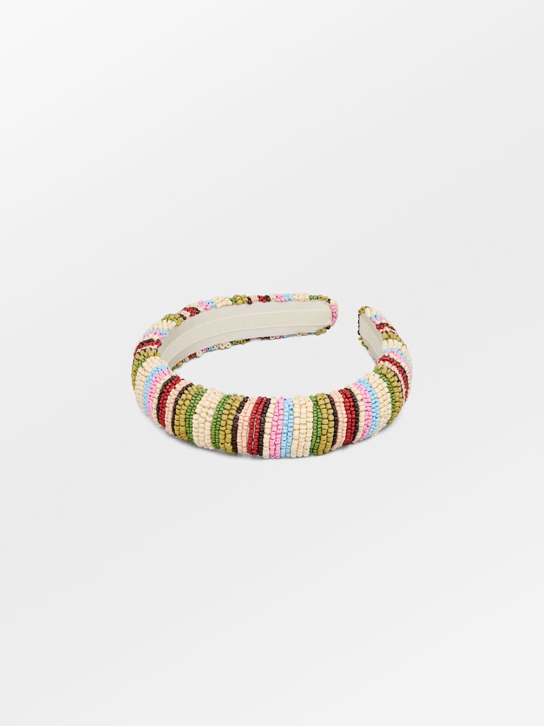 Stripes Midi Beaded Hairbrace OneSize BeckSöndergaard.no