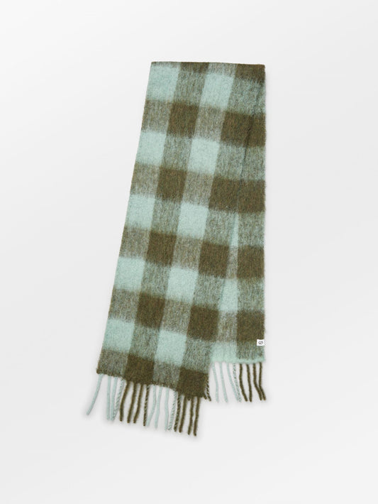 Check Mincho Scarf - Green OneSize   BeckSöndergaard.no