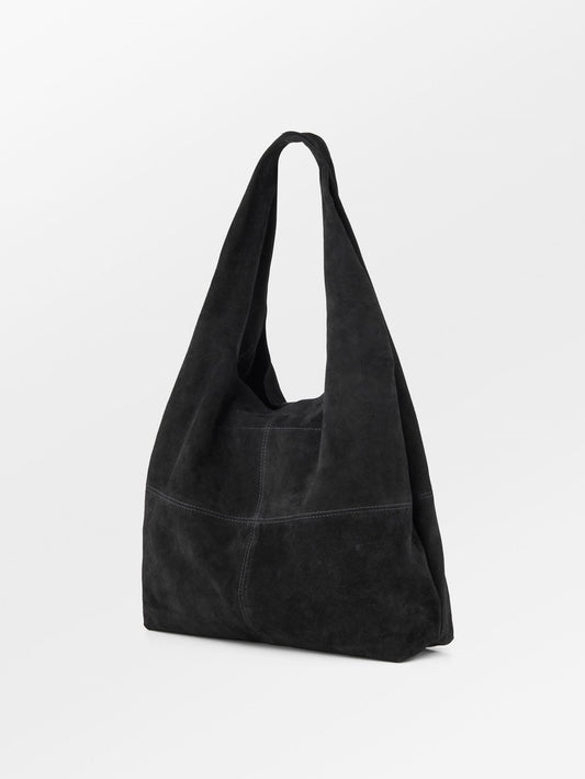 Suede Dalliea Shopper Bag - Black OneSize BeckSöndergaard.no