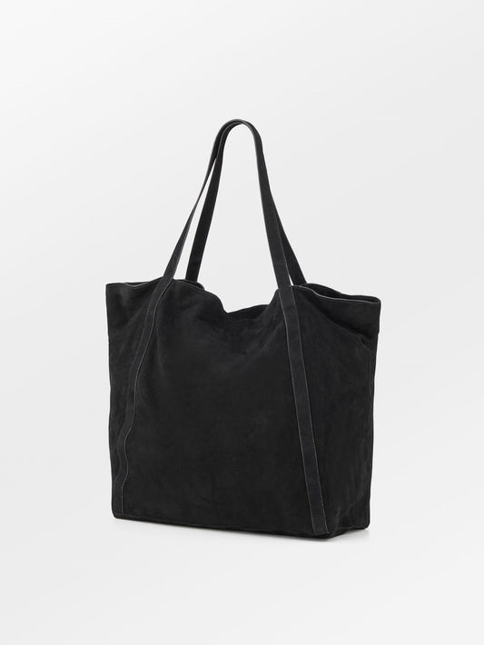 Suede Eden Shopper Bag - Black OneSize BeckSöndergaard.no