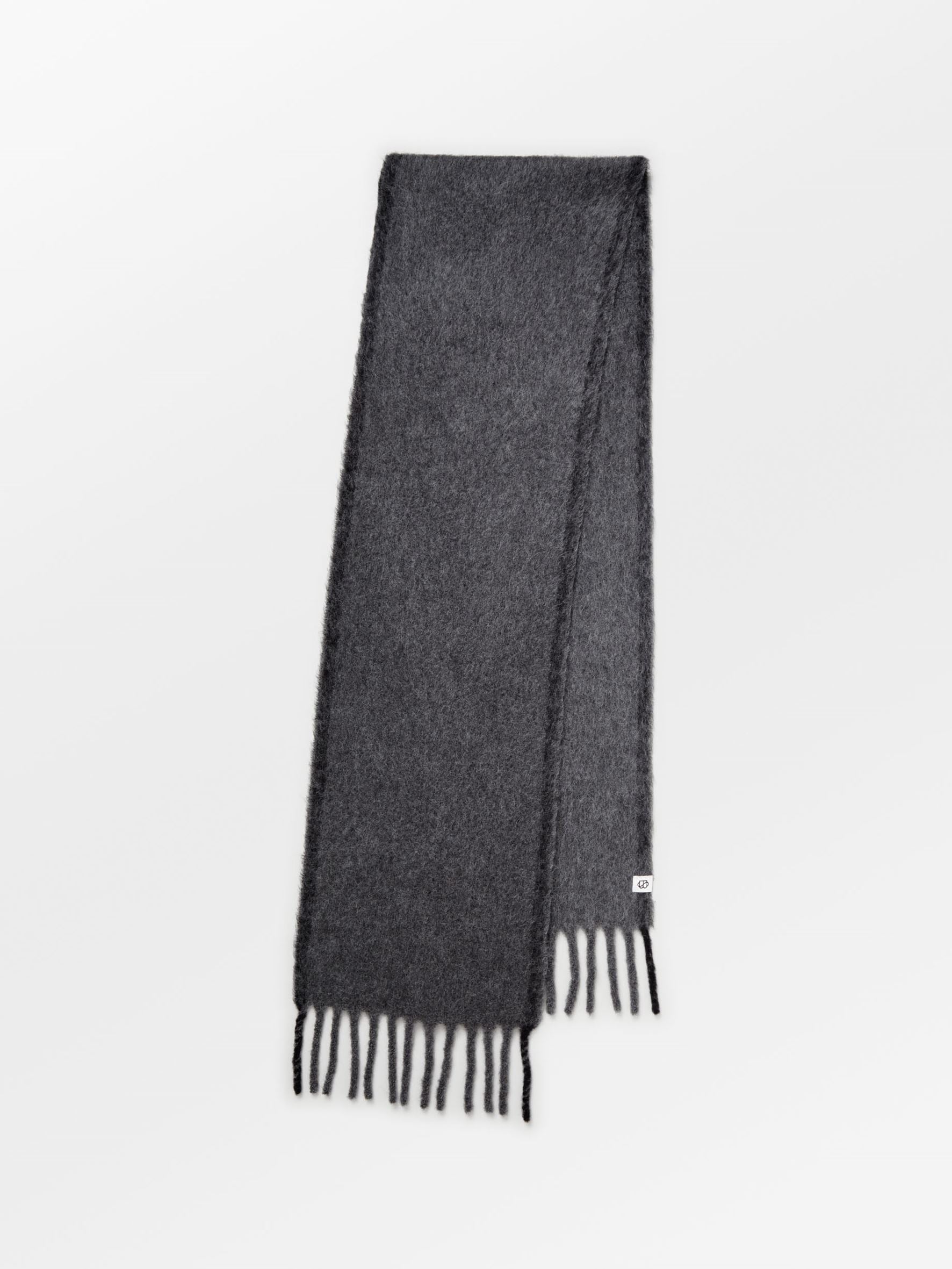 Solid Yuta Scarf - Grey OneSize BeckSöndergaard.no