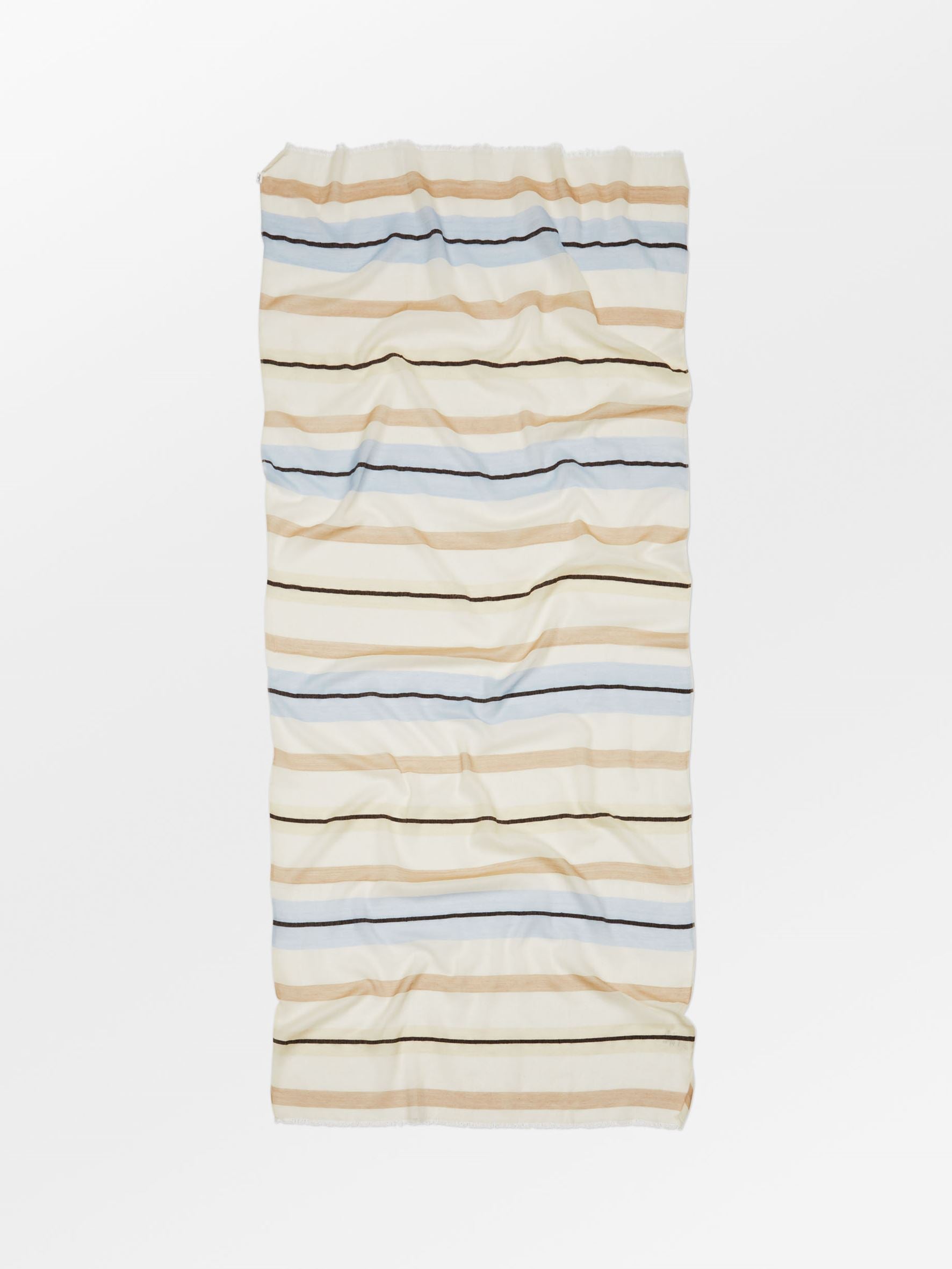 Becksöndergaard, Stripeana Cowea Scarf - Birch White, archive, archive, mid season sale, mid season sale
