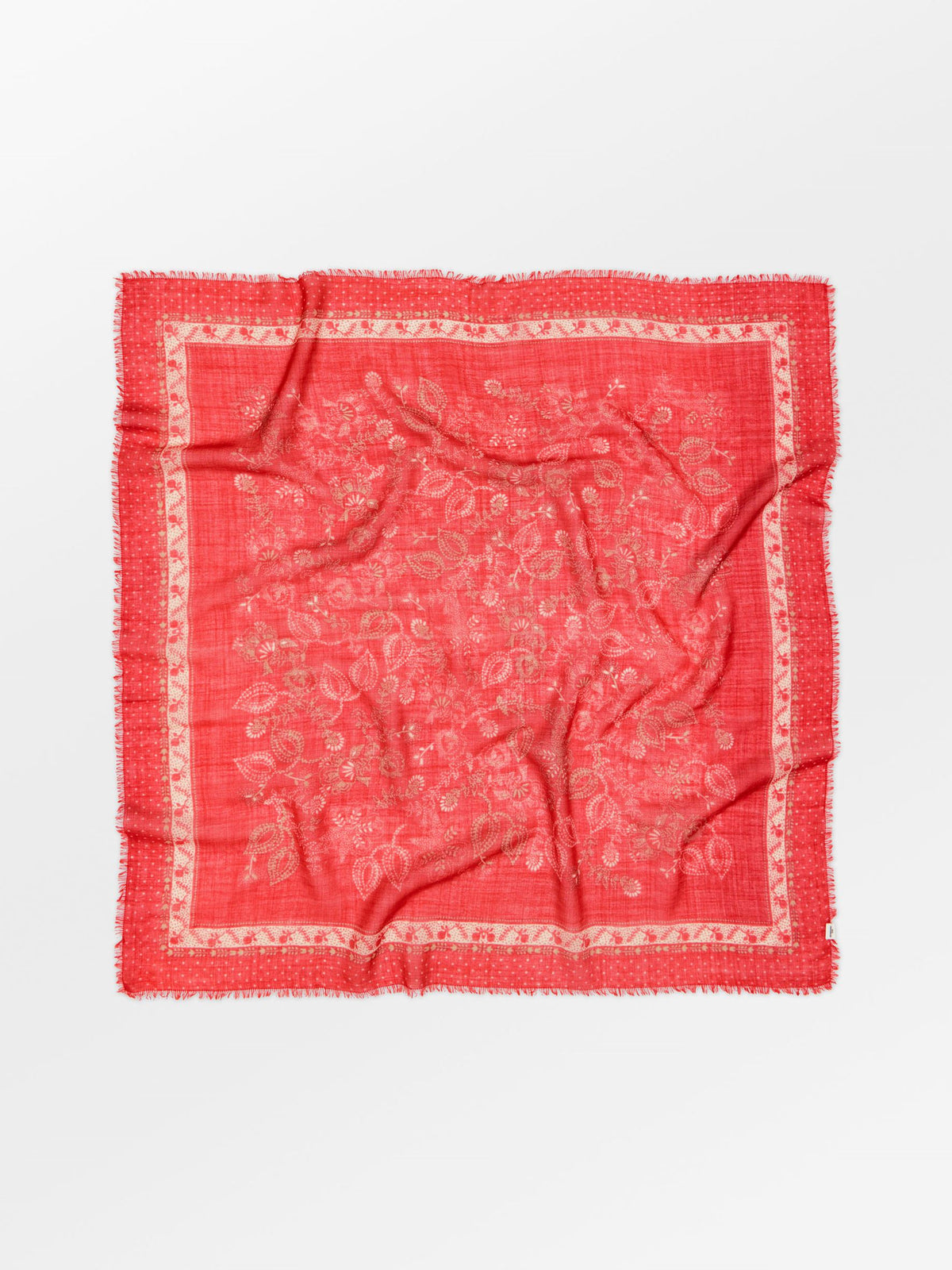 Becksöndergaard, Dotted Flora Woo Scarf - Poinciana Red, onesize