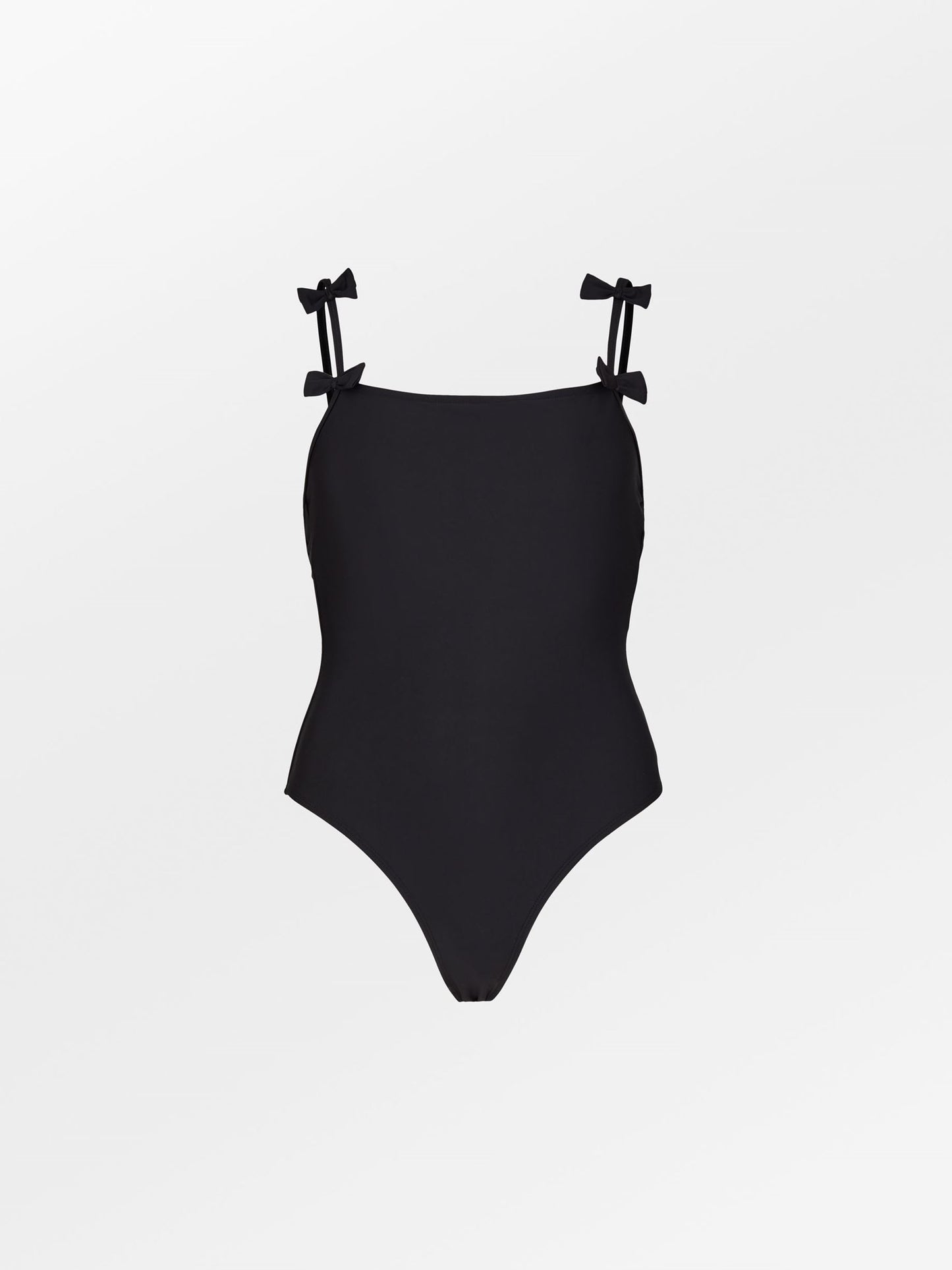 Solid Bow Euna Swimsuit - Black Clothing BeckSöndergaard.no