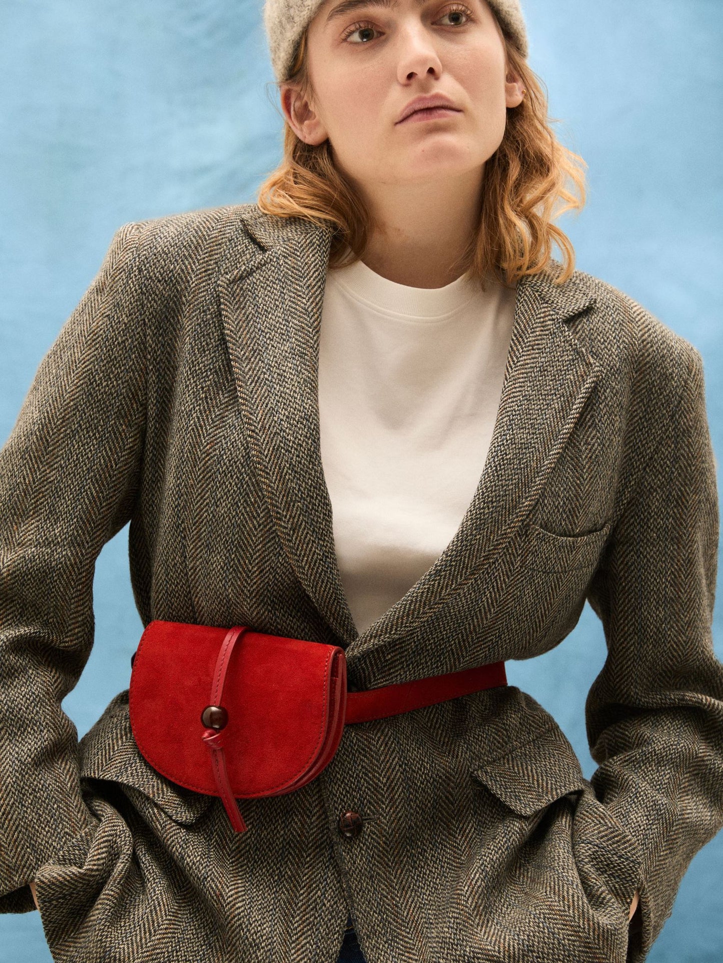 Becksöndergaard, Suede Belt Bag - Adrenaline Red, accessories