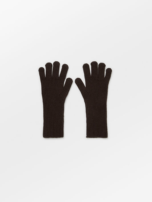 Woona Short Gloves - Hot Fudge Brown OneSize BeckSöndergaard.no