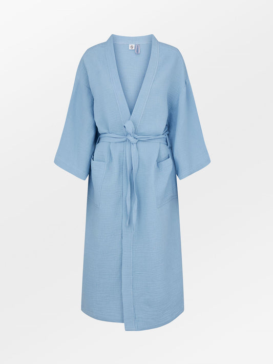 Solid Gauze Luelle Kimono - Blue Clothing BeckSöndergaard.no