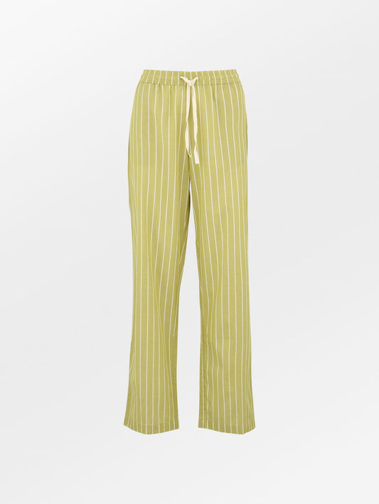 Becksöndergaard, Striped Pyjamas Pants - Khaki Green, homewear, homewear