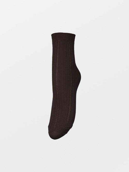 Solid Drake Sock - Dark Brown Socks BeckSöndergaard.no