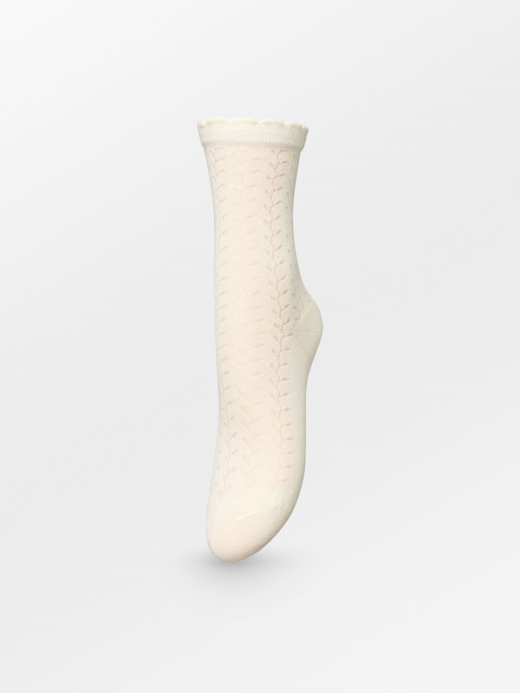 Becksöndergaard, Leofa Cotta Sock - Birch White, socks, sale, sale, socks, noos, black week, black week, noos