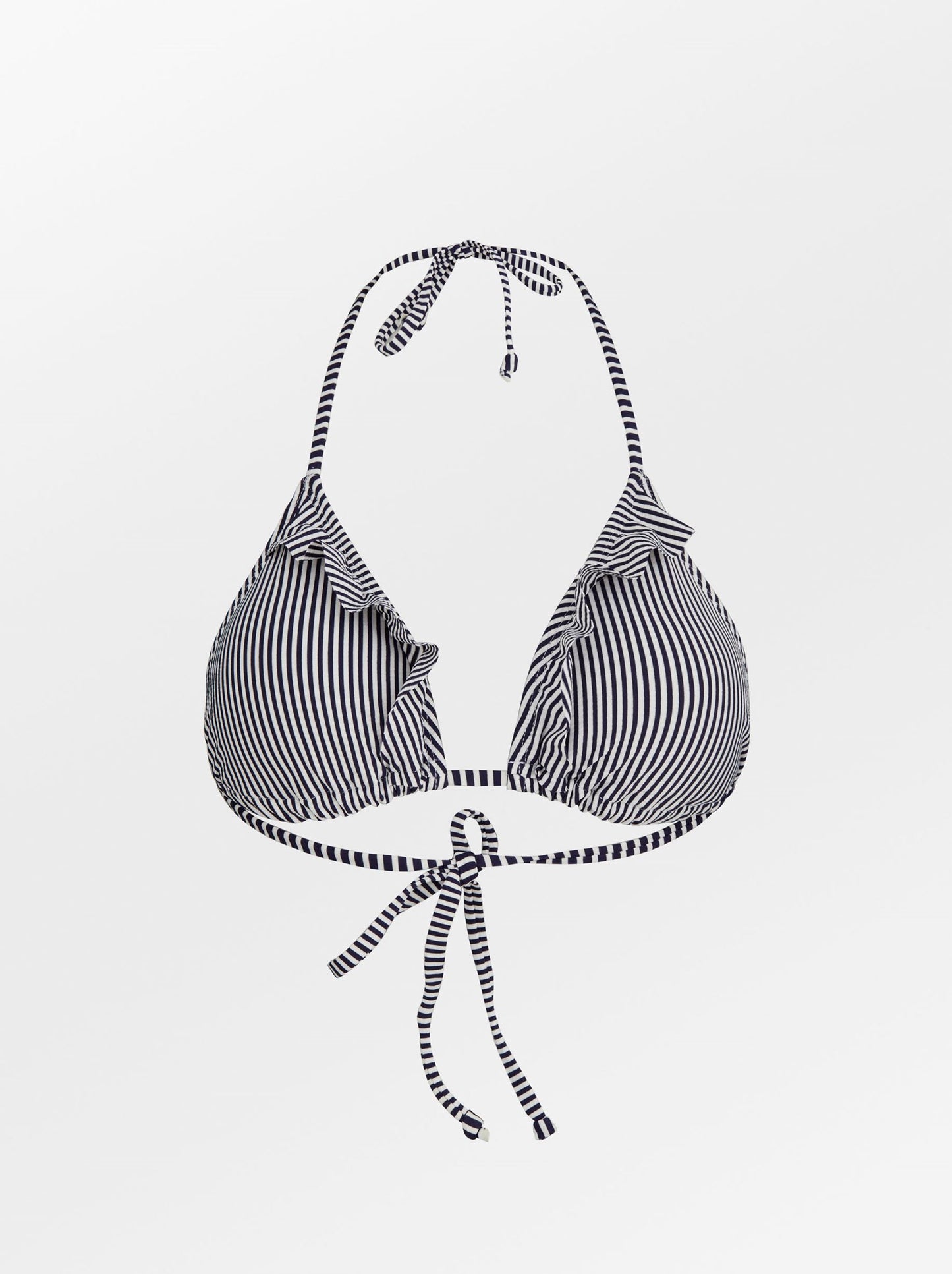 Striba Bel Frill Bikini Top - Maritime Blue Clothing BeckSöndergaard.no