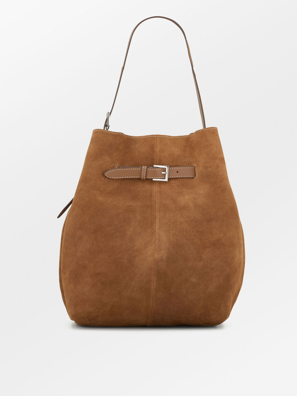 Becksöndergaard, Suede Leah Belted Bag - Cognac Brown, onesize