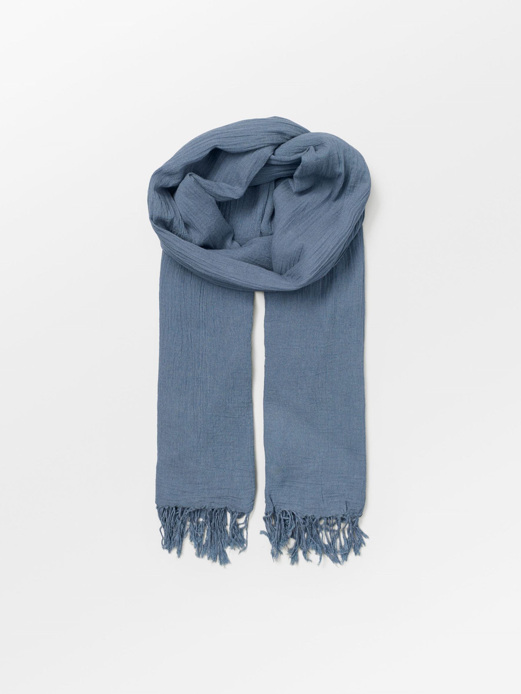 Becksöndergaard, Solid Ilona Scarf - Country Blue, scarves, black week, black week