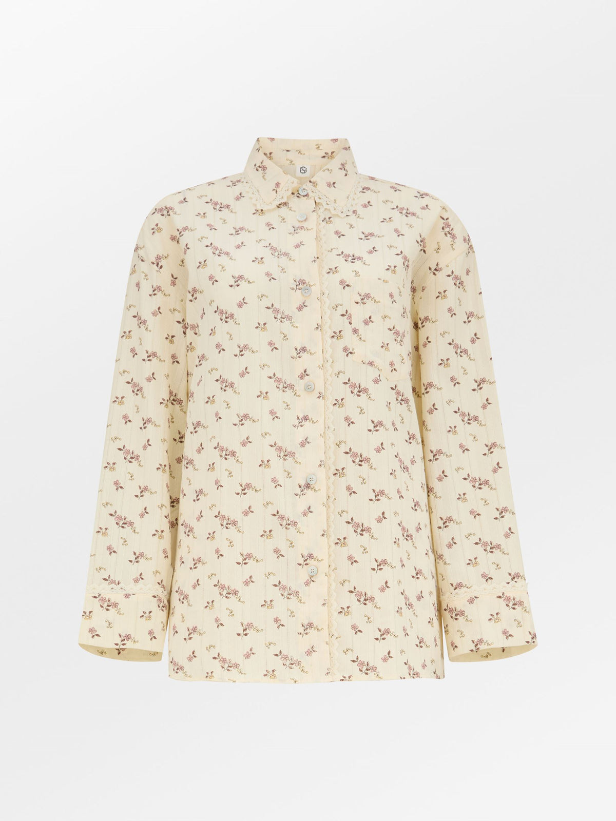 Becksöndergaard, Florina Pyjamas Shirt - Birch White, clothing