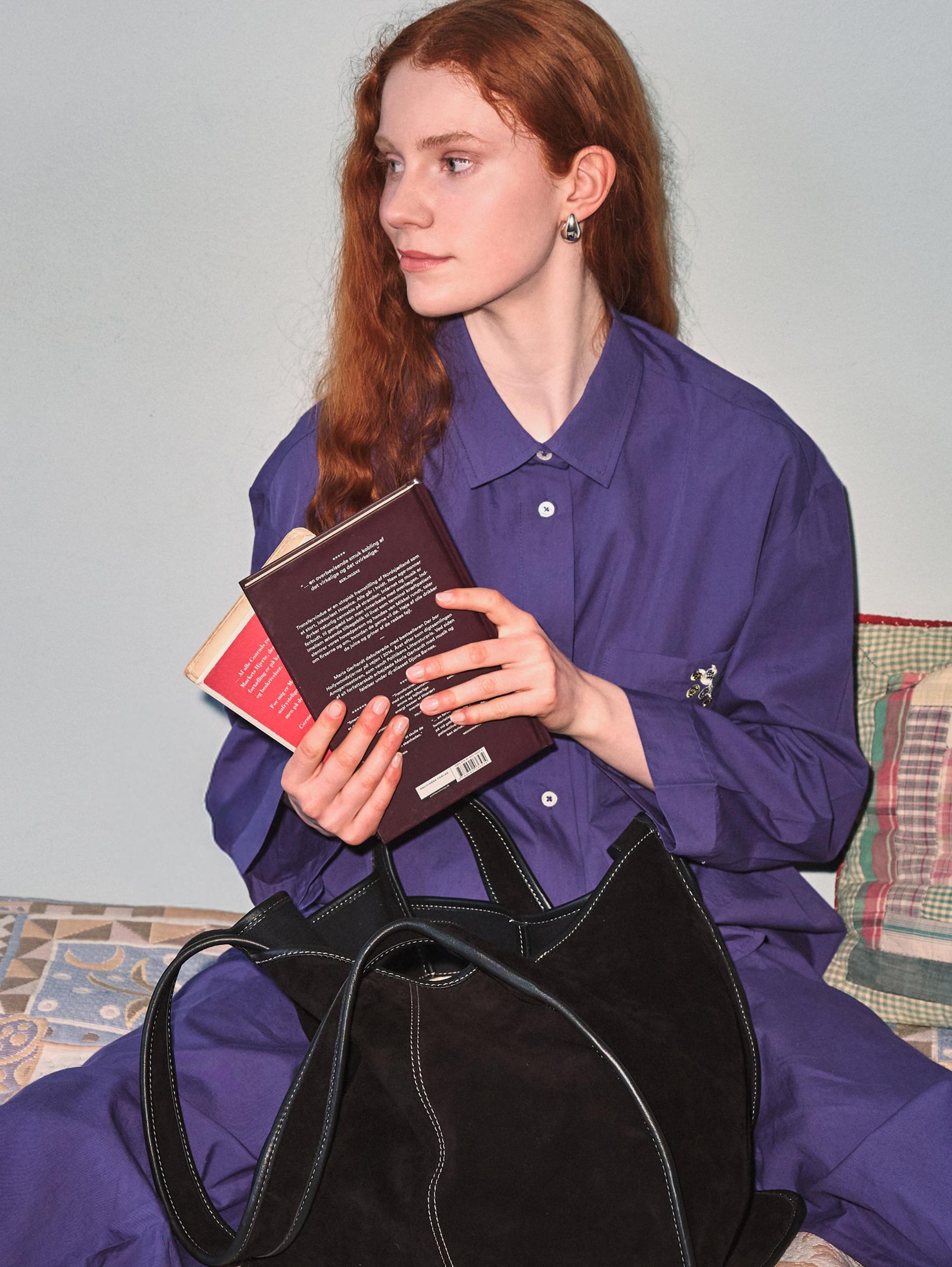 Becksöndergaard, Suede Laurel Bag - Black, bags, bags, bags, bags, bags, bags, black week, black week