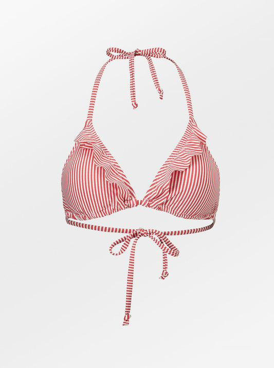 Striba Bel Frill Bikini Top - Spiced Coral Clothing BeckSöndergaard.no