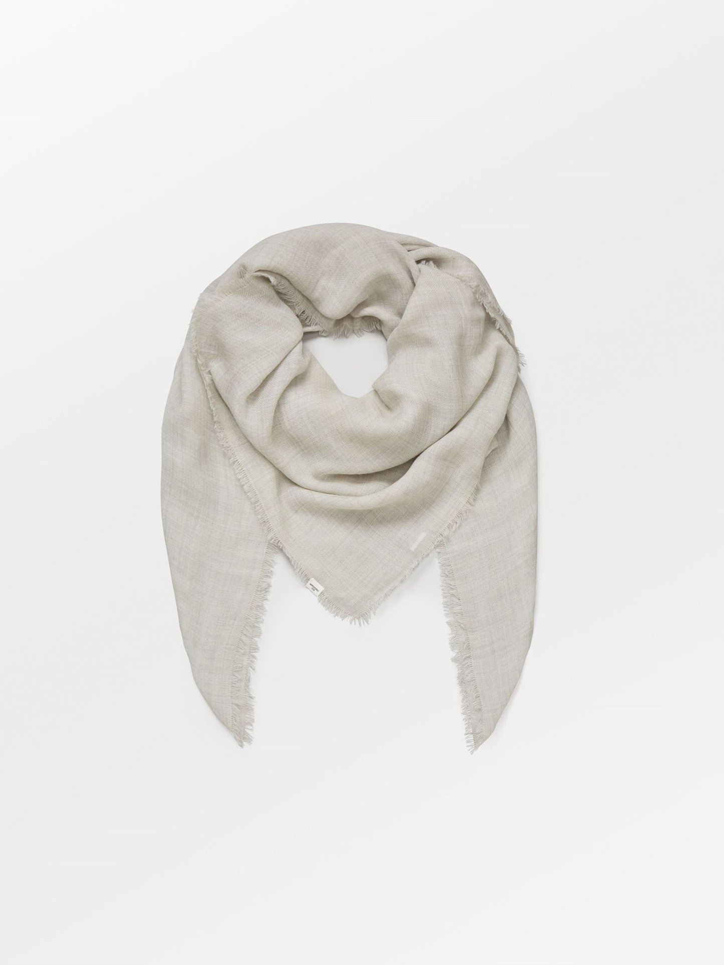 Mill Wool Scarf - Light Grey OneSize BeckSöndergaard.no