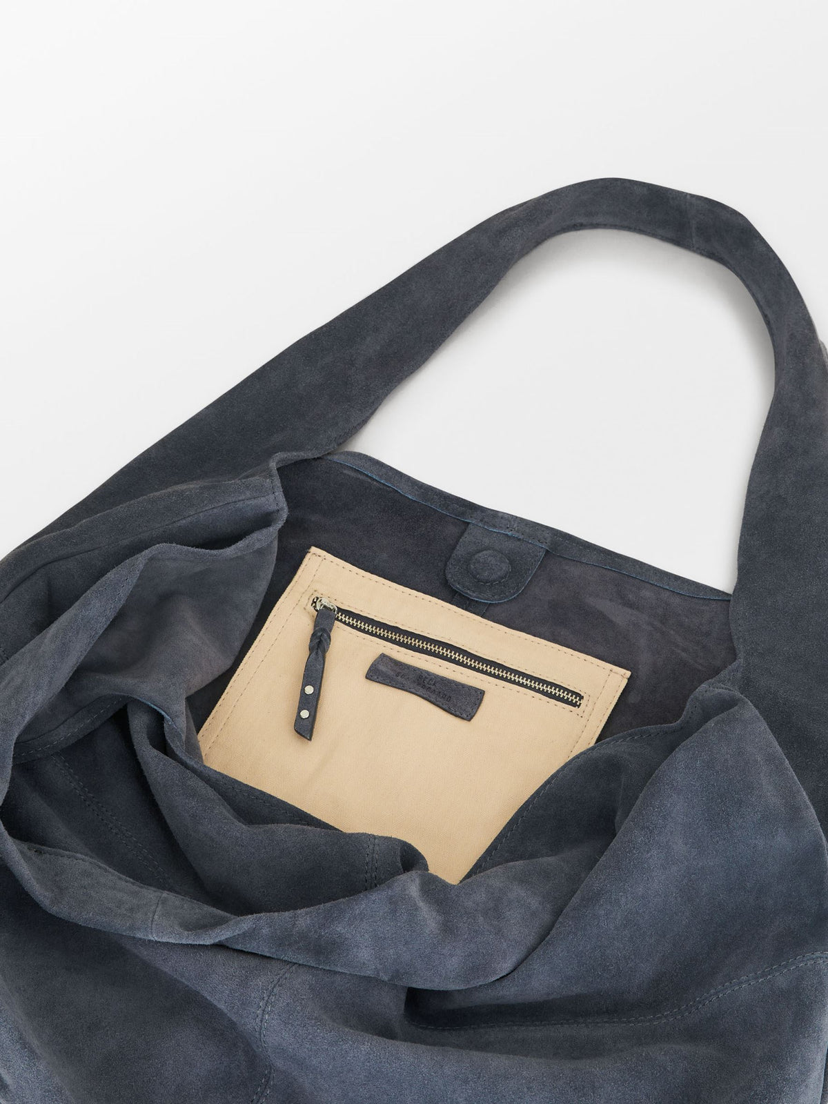 Suede Dalliea Shopper Bag - Dark Blue OneSize BeckSöndergaard.no