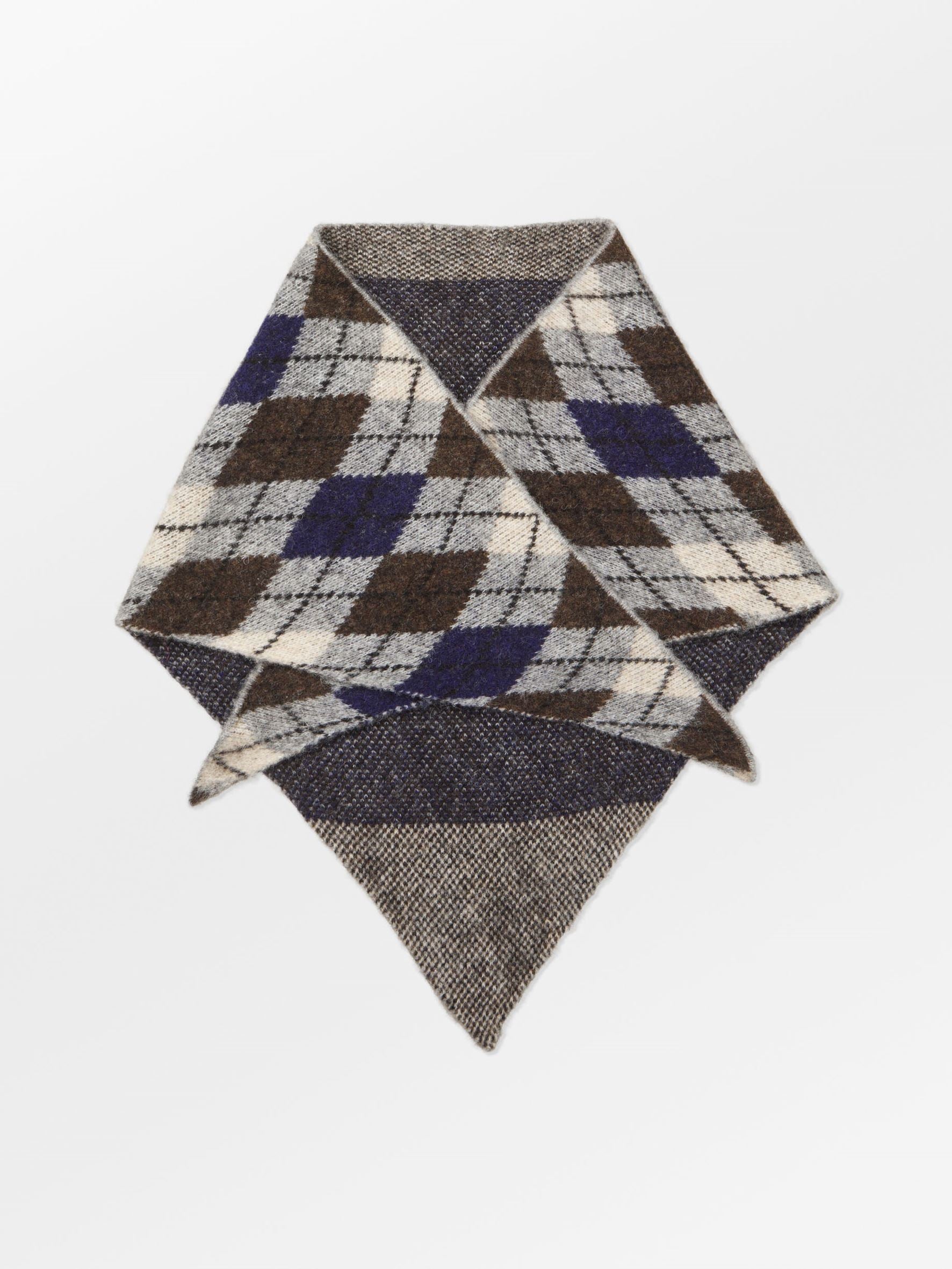 Argyle Triangle Scarf OneSize BeckSöndergaard.no