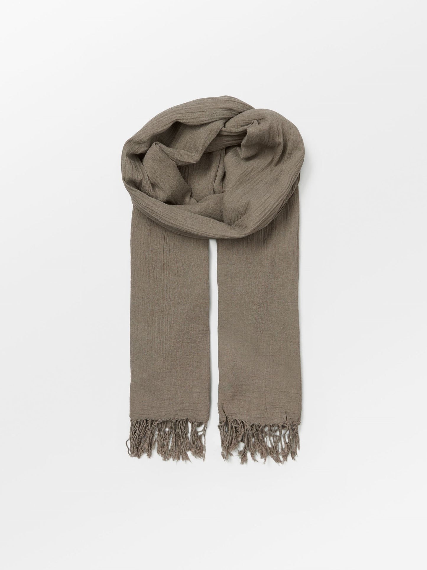 Solid Ilona Scarf - Brown OneSize BeckSöndergaard.no