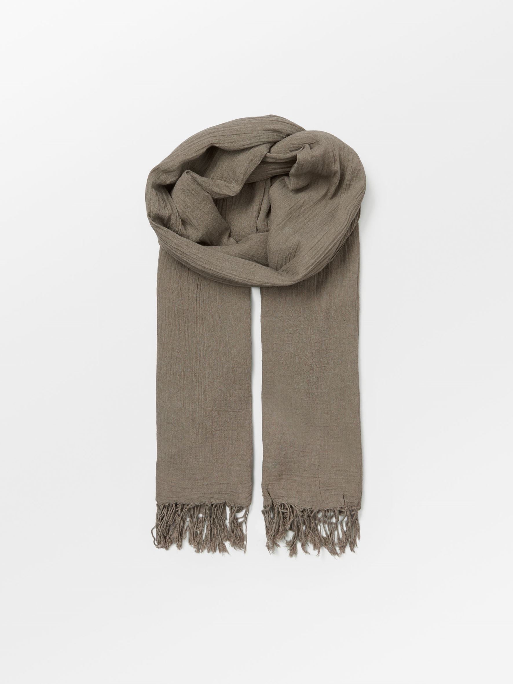 Solid Ilona Scarf - Brown OneSize BeckSöndergaard.no