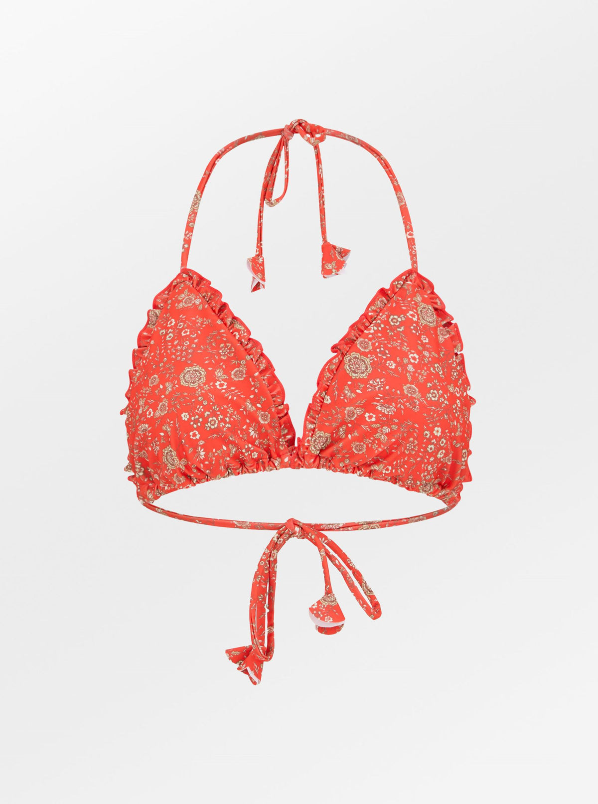 Becksöndergaard, Botafleur Blanca Bikini Top - Spicy Orange, clothing