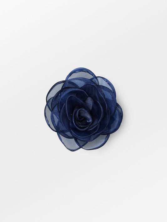 Becksöndergaard, Orchia Flower Hair Tie - Sargasso Sea Blue, accessories