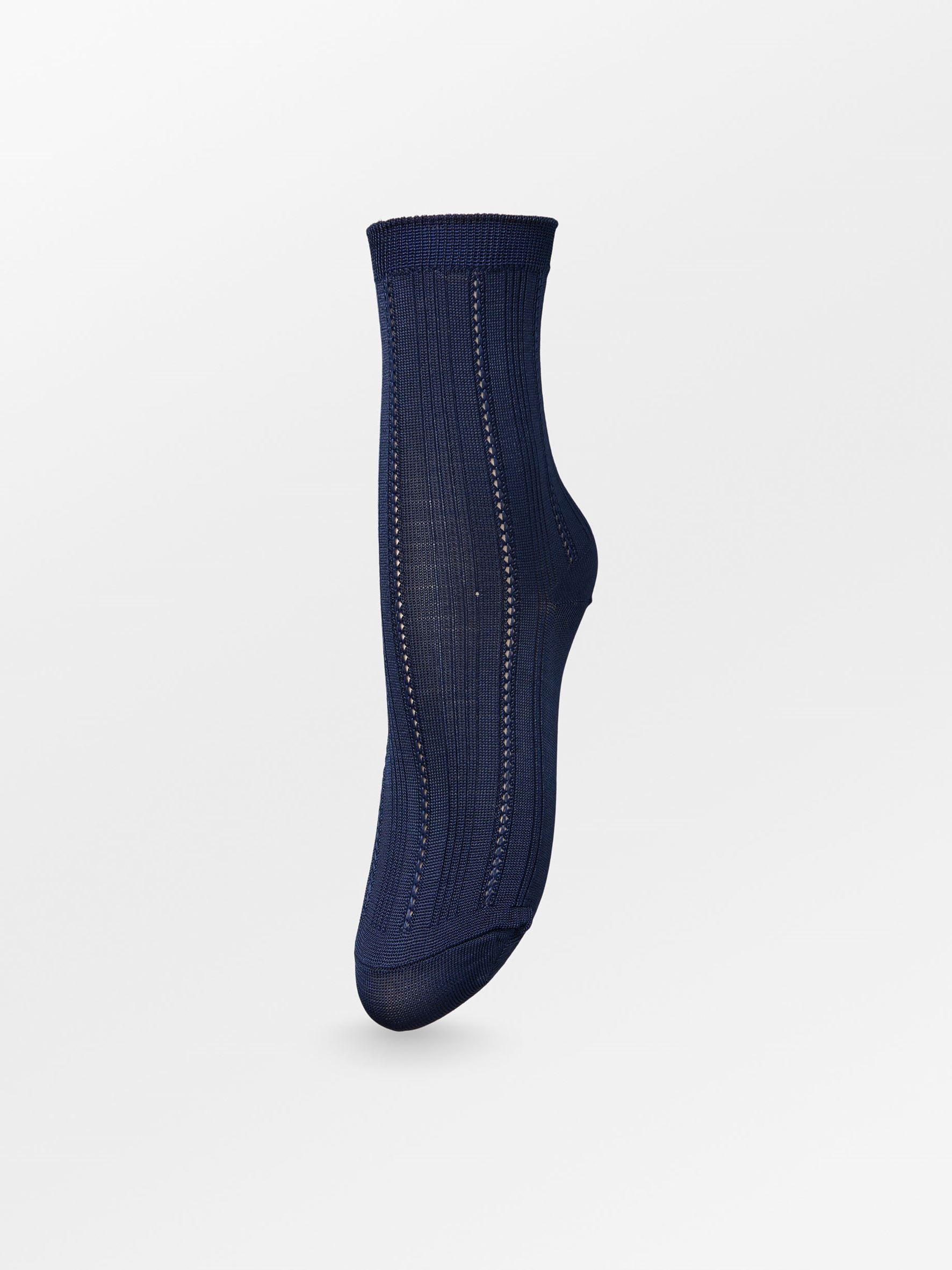 Becksöndergaard, Solid Drake Sock - Dress Blue, socks, socks, noos, black week, black week, noos