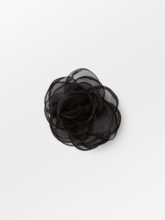 Becksöndergaard, Orchia Flower Hair Tie - Black, accessories