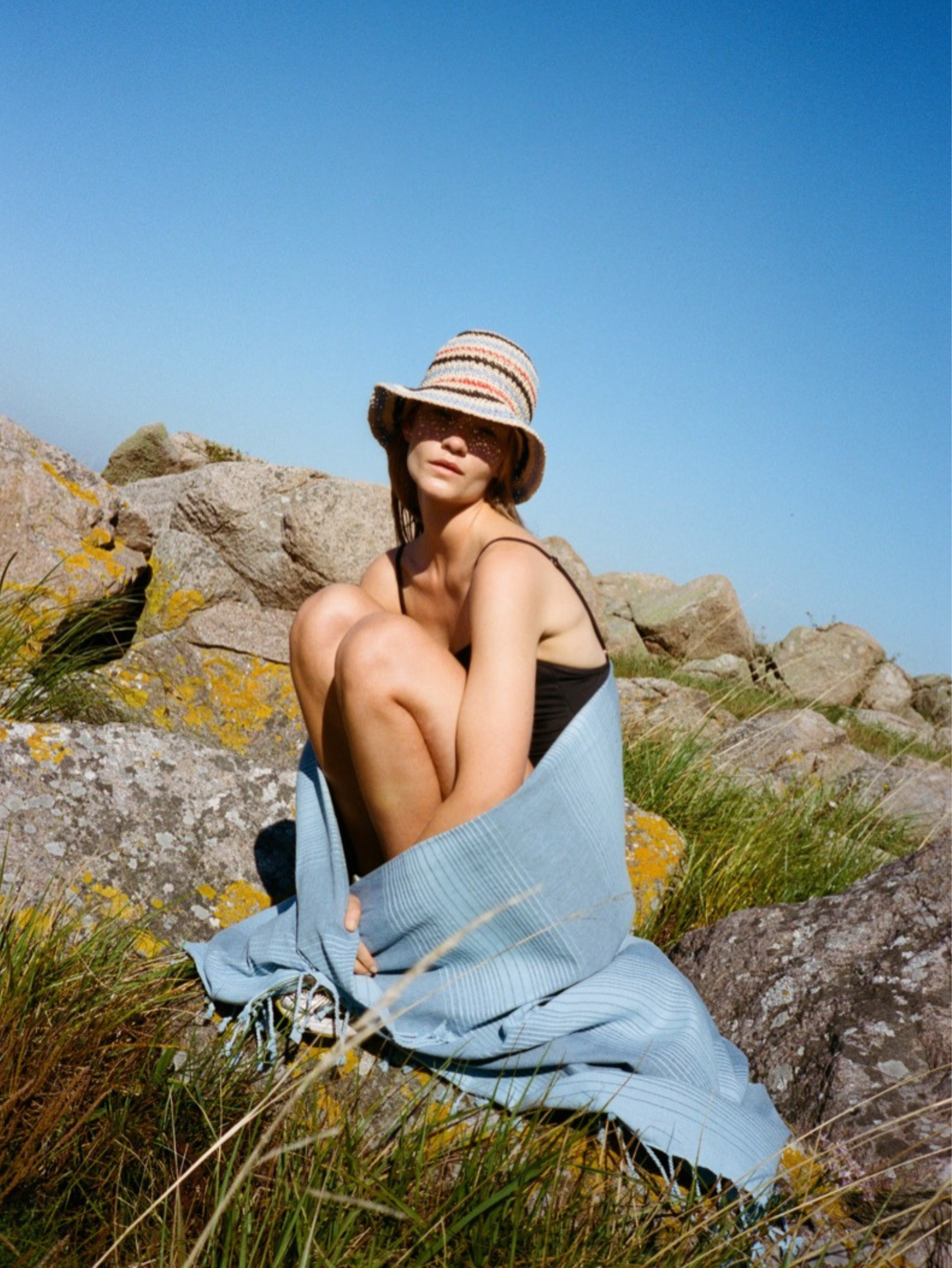 Striped Saverina Straw Hat Clothing BeckSöndergaard.no