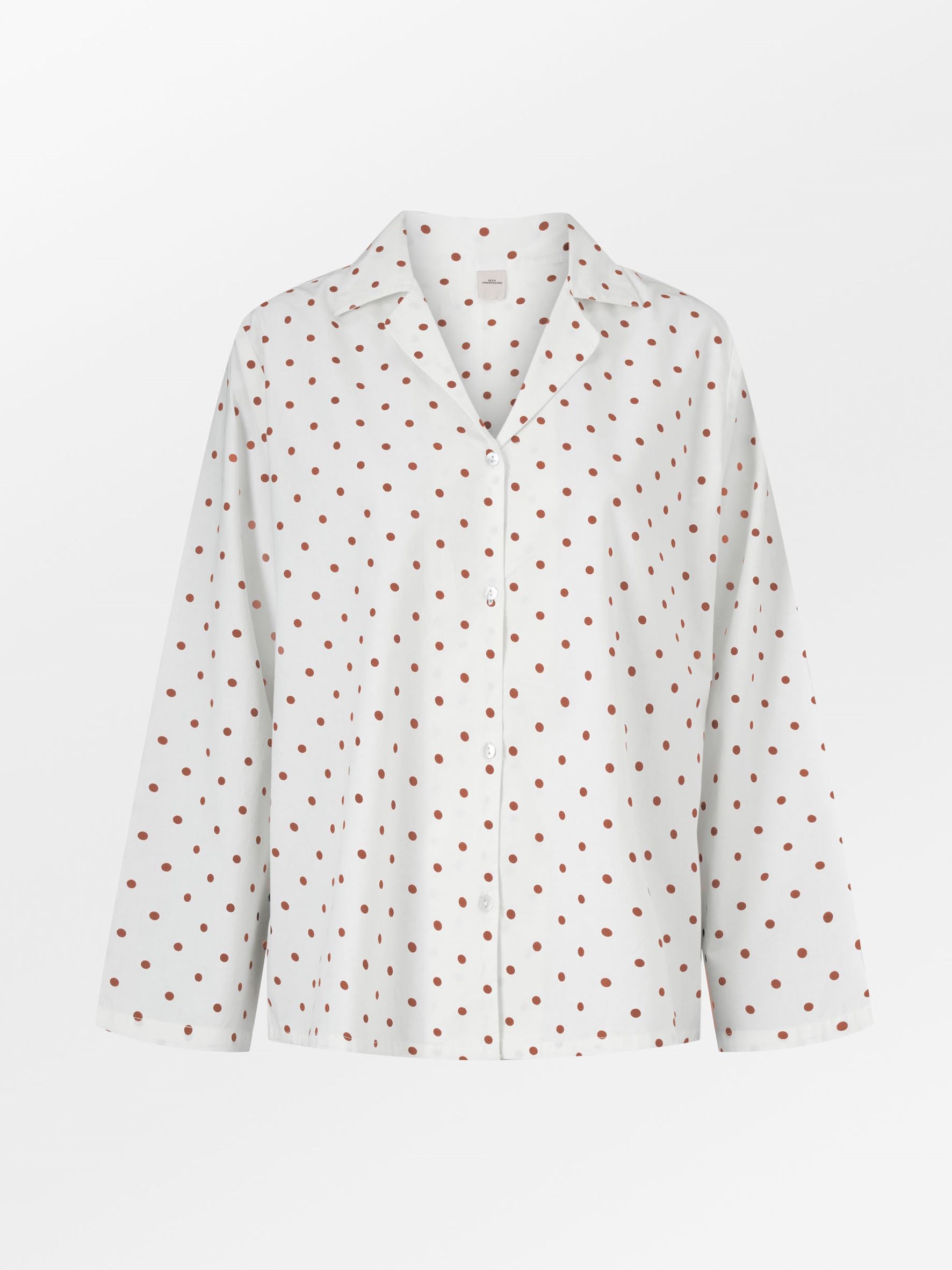 Dot Pyjamas Set - Caramel Brown Clothing BeckSöndergaard.no