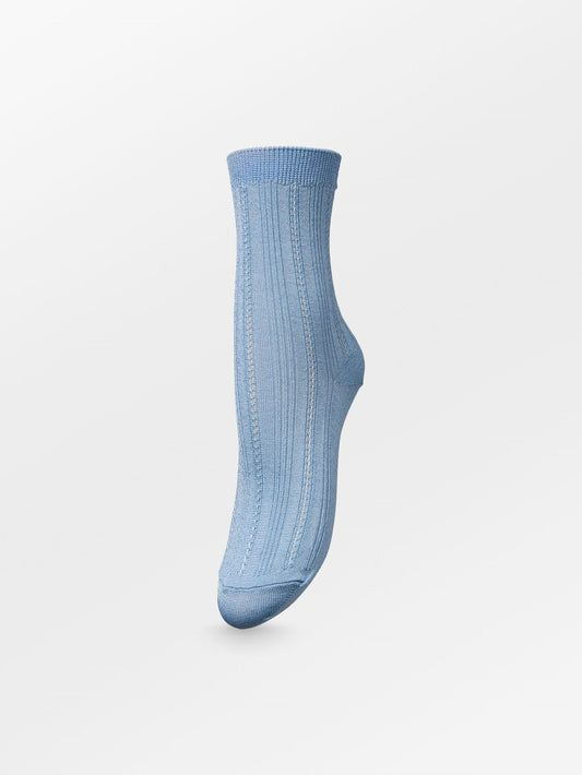 Glitter Drake Sock - Light Blue Socks BeckSöndergaard.no