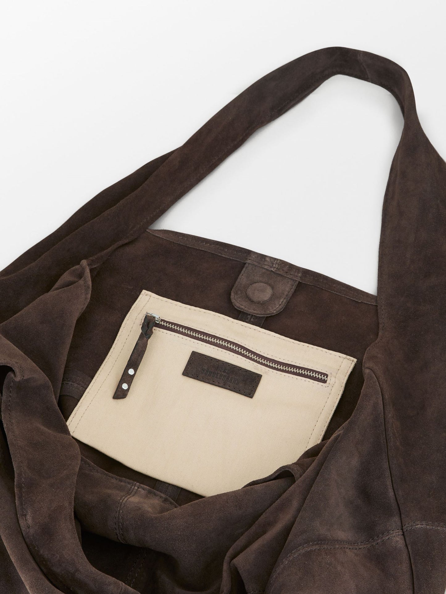 Suede Dalliea Shopper Bag - Dark Brown OneSize BeckSöndergaard.no