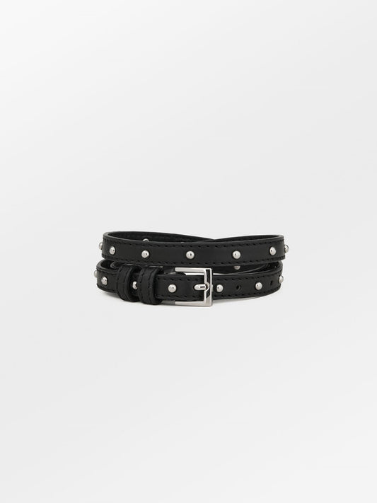 Becksöndergaard, Nappa Stud Aria Belt - Black, accessories, accessories