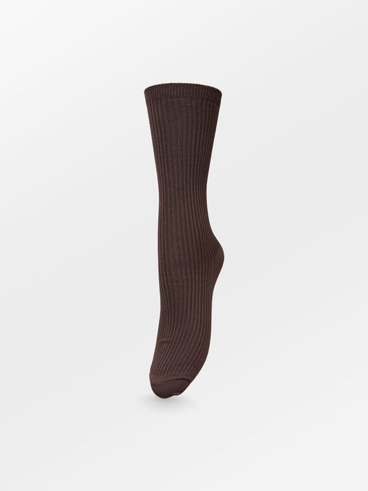 Telma Solid Sock - Dark Brown Socks BeckSöndergaard.no
