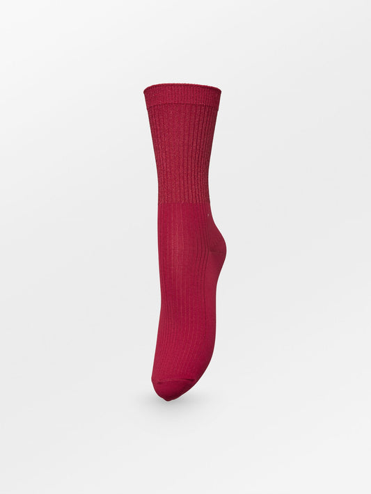 Becksöndergaard, Grady Glitter Sock - Tibetan Red, socks, archive, archive, socks